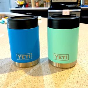 Yeti 12 ounce can holders with aluminum bottom. Sold as a pair.